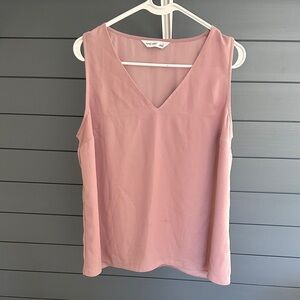 Nine West Pink V-Neck Tank Top